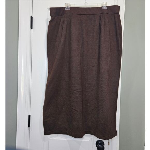 Venezia Women's 22/24 Brown Midi‎ Skirt - Picture 1 of 4